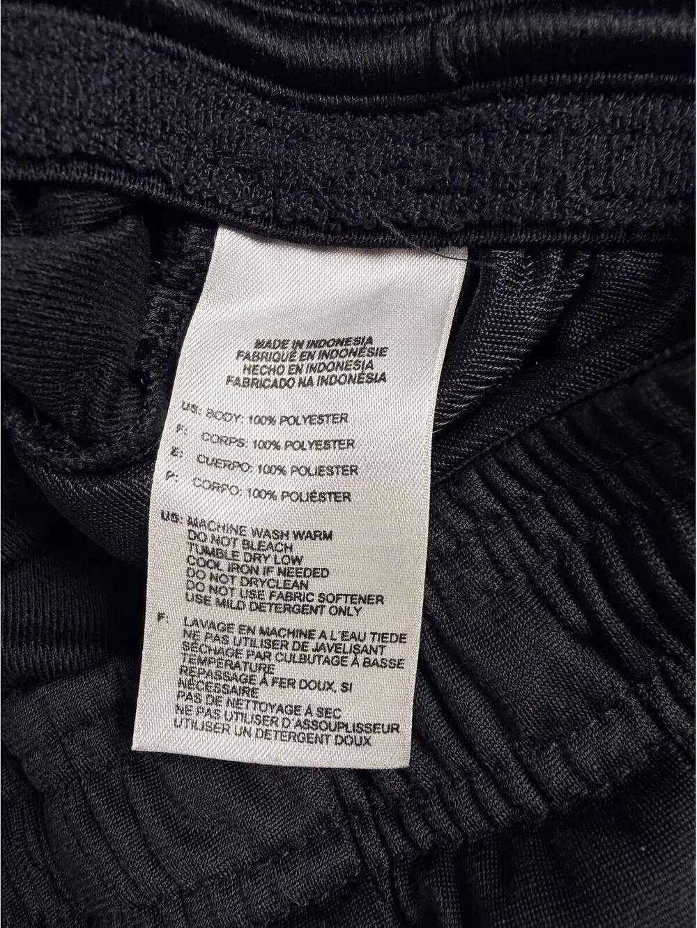 Adidas Black 3 Stripe Climalite Track Pants Small